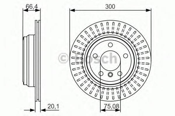 BOSCH - 0 986 479 045 - Тормозной диск (Тормозная система)