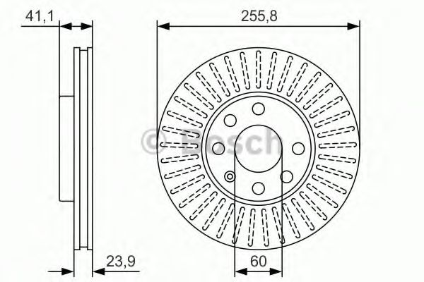 BOSCH - 0 986 479 R76 - Тормозной диск (Тормозная система)