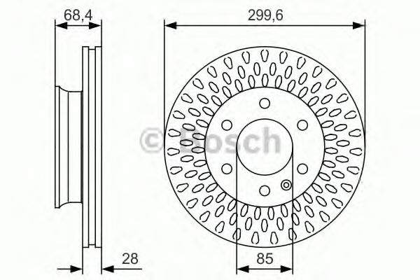 BOSCH - 0 986 479 R78 - Тормозной диск (Тормозная система)