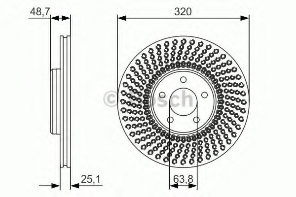 BOSCH - 0 986 479 680 - Тормозной диск (Тормозная система)