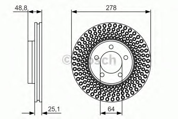 BOSCH - 0 986 479 699 - Тормозной диск (Тормозная система)