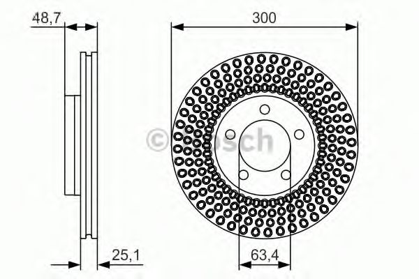 BOSCH - 0 986 479 701 - Тормозной диск (Тормозная система)