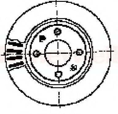 BENDIX - 562045B - Тормозной диск