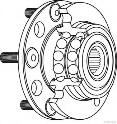 HERTH+BUSS JAKOPARTS - J4712085 - Комплект подшипника ступицы колеса (Подвеска колеса)