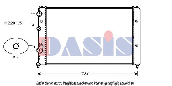 AKS DASIS - 041910N - Радиатор, охлаждение двигателя (Охлаждение)