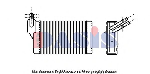 AKS DASIS - 049030N - Теплообменник, отопление салона (Отопление / вентиляция)