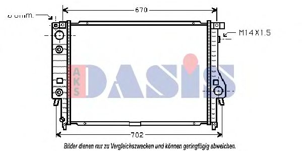 AKS DASIS - 050760N - Радиатор, охлаждение двигателя (Охлаждение)