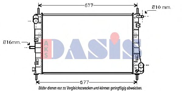 AKS DASIS - 090073N - Радиатор, охлаждение двигателя (Охлаждение)