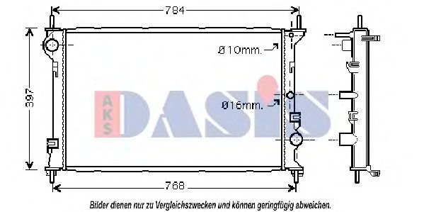 AKS DASIS - 090089N - Радиатор, охлаждение двигателя (Охлаждение)