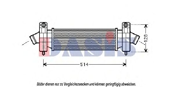 AKS DASIS - 097005N - Интеркулер (Система подачи воздуха)
