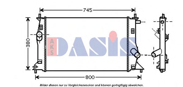 AKS DASIS - 110056N - Радиатор, охлаждение двигателя (Охлаждение)