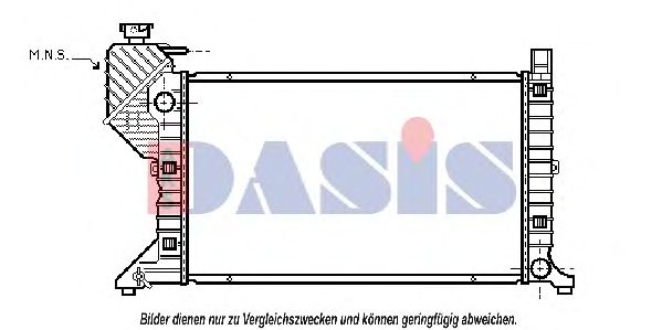 AKS DASIS - 132040N - Радиатор, охлаждение двигателя (Охлаждение)