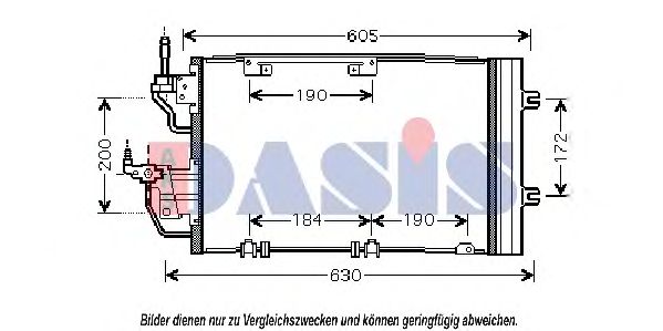 AKS DASIS - 152003N - Конденсатор, кондиционер (Кондиционер)