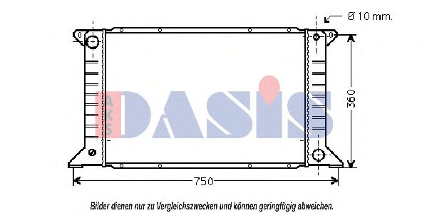 AKS DASIS - 250220N - Радиатор, охлаждение двигателя (Охлаждение)