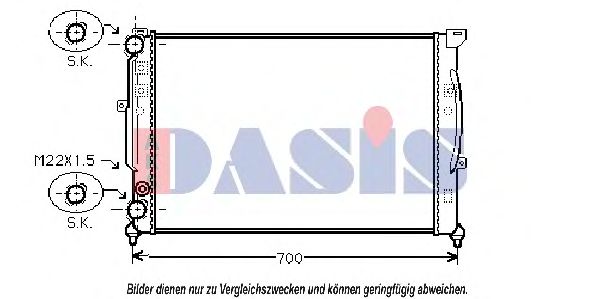 AKS DASIS - 480390N - Радиатор, охлаждение двигателя (Охлаждение)