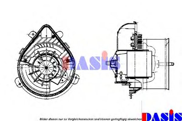 AKS DASIS - 740164N - Вентилятор салона (Отопление / вентиляция)