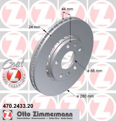 ZIMMERMANN - 470.2433.20 - Тормозной диск (Тормозная система)