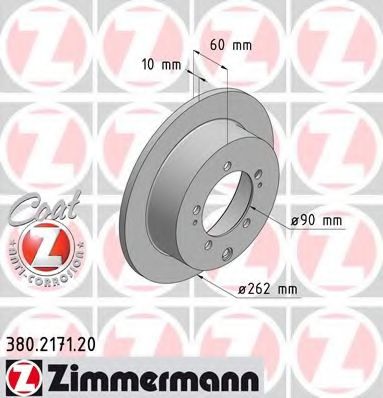 ZIMMERMANN - 380.2171.20 - Тормозной диск (Тормозная система)