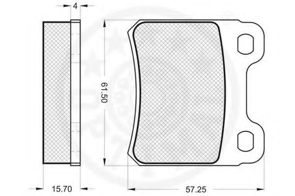OPTIMAL - 12059 - Комплект тормозных колодок, дисковый тормоз (Тормозная система)