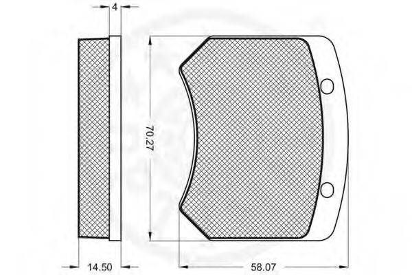 OPTIMAL - 6127 - Комплект тормозных колодок, дисковый тормоз