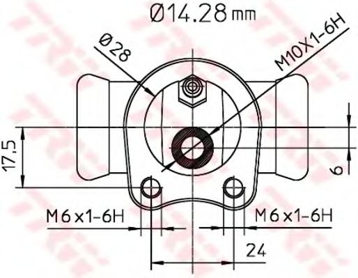 TRW - BWA109 - Колесный тормозной цилиндр (Тормозная система)