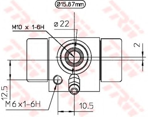 TRW - BWB111A - Колесный тормозной цилиндр (Тормозная система)