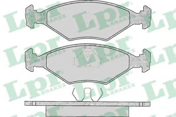 LPR - 05P016 - Комплект тормозных колодок, дисковый тормоз (Тормозная система)