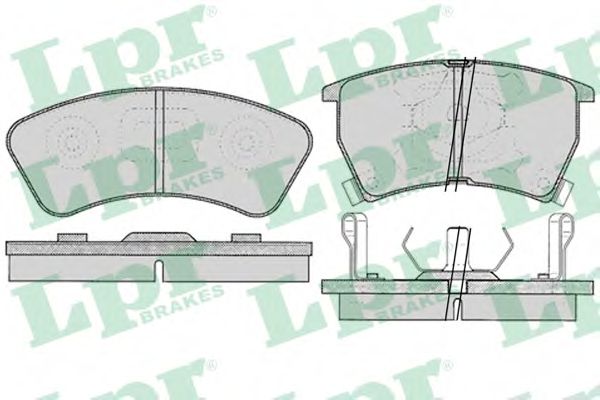 LPR - 05P034 - Комплект тормозных колодок, дисковый тормоз