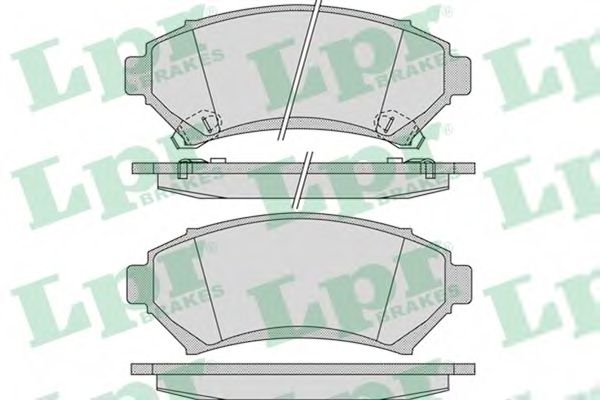 LPR - 05P1054 - Комплект тормозных колодок, дисковый тормоз (Тормозная система)