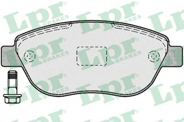 LPR - 05P1192 - Комплект тормозных колодок, дисковый тормоз (Тормозная система)