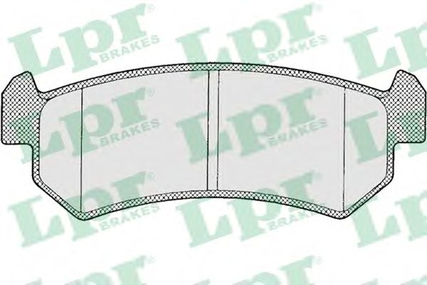 LPR - 05P1199 - Комплект тормозных колодок, дисковый тормоз (Тормозная система)