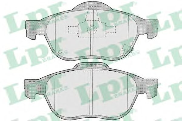 LPR - 05P1215 - Комплект тормозных колодок, дисковый тормоз (Тормозная система)
