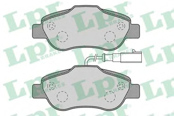 LPR - 05P1263 - Комплект тормозных колодок, дисковый тормоз (Тормозная система)