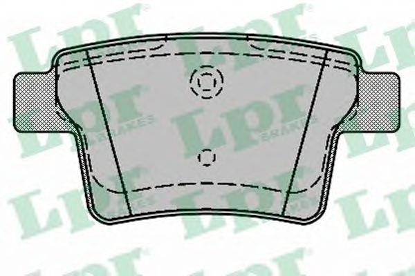 LPR - 05P1326 - Комплект тормозных колодок, дисковый тормоз (Тормозная система)