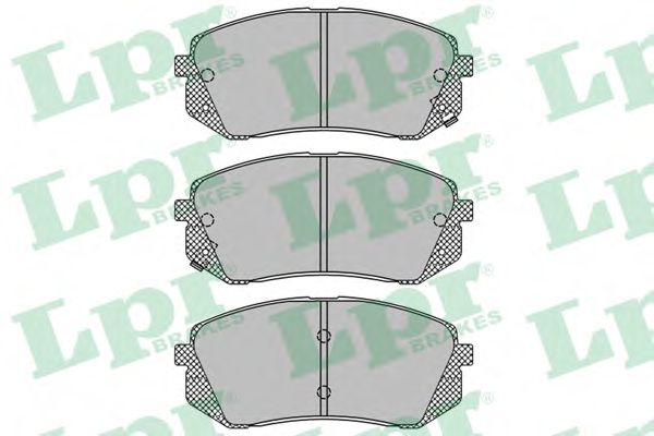 LPR - 05P1415 - Комплект тормозных колодок, дисковый тормоз (Тормозная система)