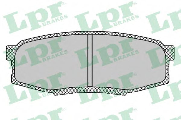 LPR - 05P1419 - Комплект тормозных колодок, дисковый тормоз (Тормозная система)