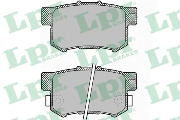 LPR - 05P1423 - Комплект тормозных колодок, дисковый тормоз (Тормозная система)