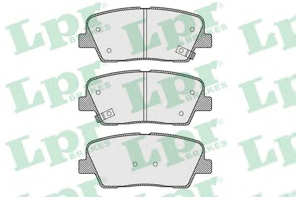 LPR - 05P1625 - Комплект тормозных колодок, дисковый тормоз (Тормозная система)