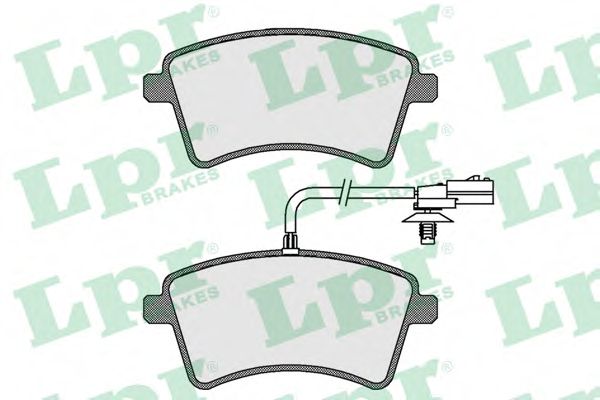 LPR - 05P1800 - Комплект тормозных колодок, дисковый тормоз (Тормозная система)