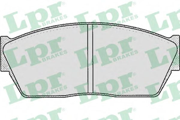 LPR - 05P186 - Комплект тормозных колодок, дисковый тормоз (Тормозная система)