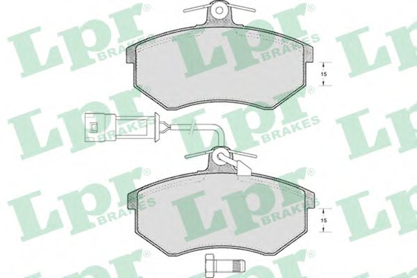 LPR - 05P221 - Комплект тормозных колодок, дисковый тормоз (Тормозная система)