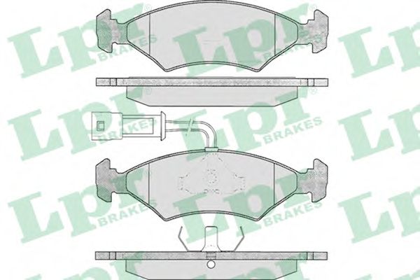 LPR - 05P242 - Комплект тормозных колодок, дисковый тормоз (Тормозная система)