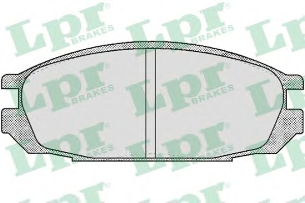 LPR - 05P376 - Комплект тормозных колодок, дисковый тормоз (Тормозная система)