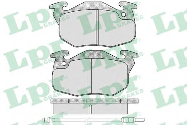 LPR - 05P435 - Комплект тормозных колодок, дисковый тормоз (Тормозная система)