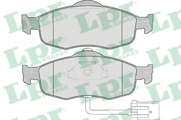 LPR - 05P461 - Комплект тормозных колодок, дисковый тормоз (Тормозная система)