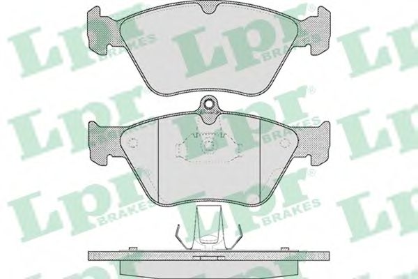 LPR - 05P465 - Комплект тормозных колодок, дисковый тормоз (Тормозная система)