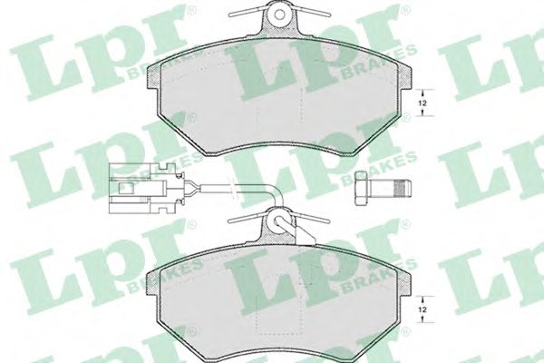 LPR - 05P495 - Комплект тормозных колодок, дисковый тормоз (Тормозная система)