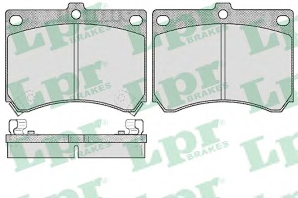 LPR - 05P510 - Комплект тормозных колодок, дисковый тормоз (Тормозная система)