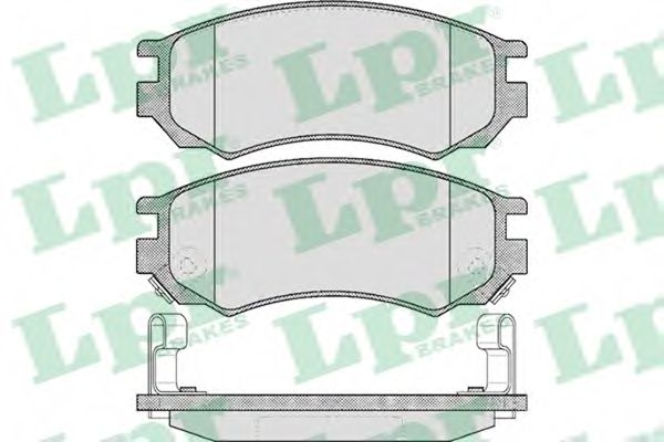 LPR - 05P548 - Комплект тормозных колодок, дисковый тормоз (Тормозная система)