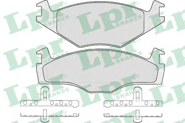 LPR - 05P591 - Комплект тормозных колодок, дисковый тормоз (Тормозная система)